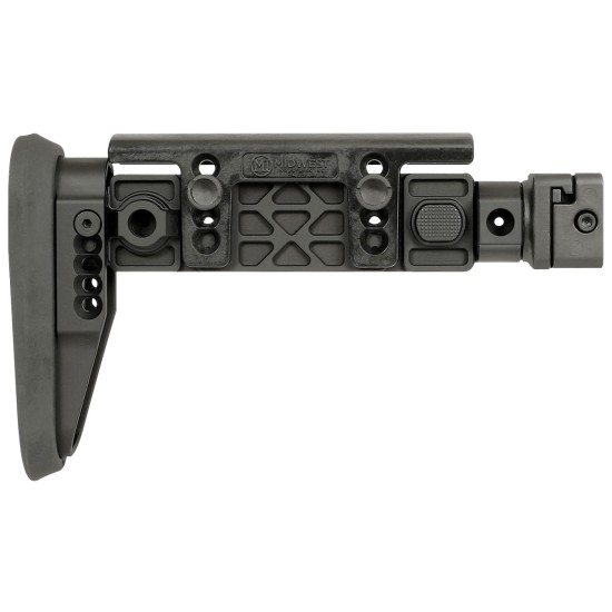 Midwest Industries Alpha Series Folding Stock Black